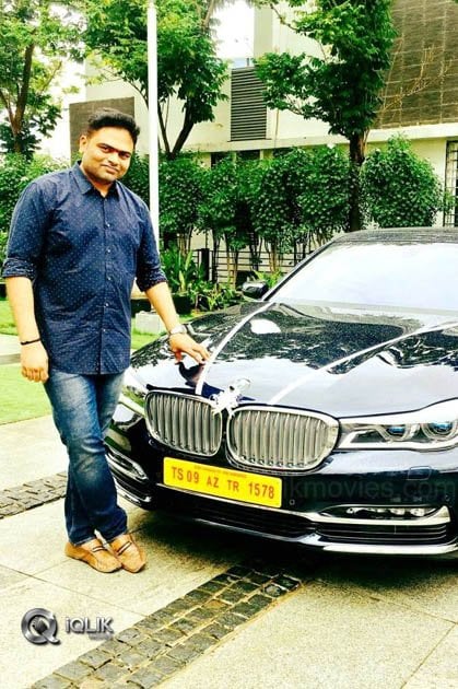 Vamshi-Paidipally-With-His-New-BMW-Car